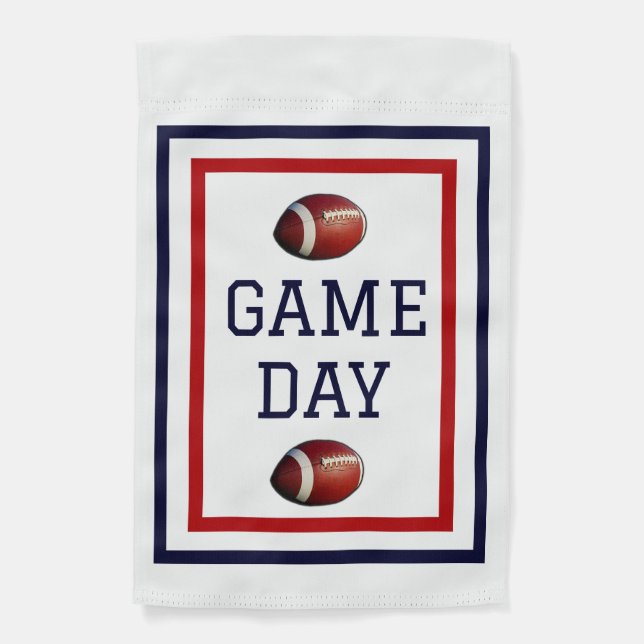 Football Game Day Garden Flag (Front)