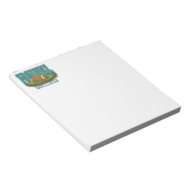 Football Game Day Notepad (Angled)