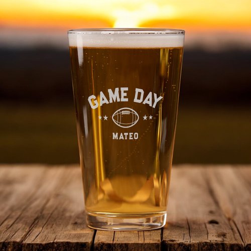 Football Game Day  Pint Glass