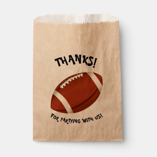Football Game Day Super Sports Fan PERSONALIZE Favor Bag