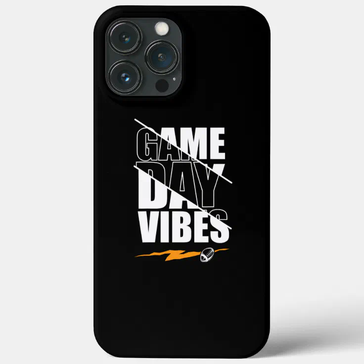 Football Game Day Vibes Funny Sayings Men Women Case-Mate iPhone Case |  Zazzle