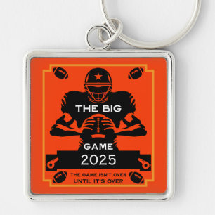 Football Game Fan TV Watch Party Keychain