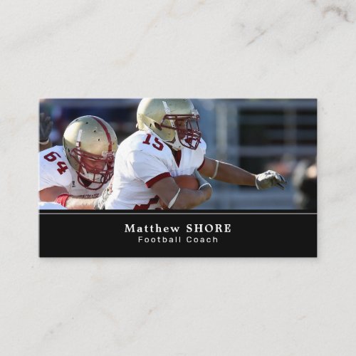 Football Game Footballer Football Coach Business Business Card