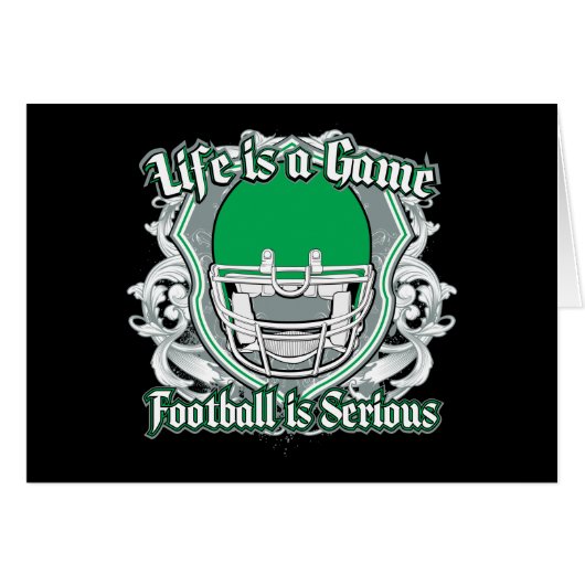 Football Game Green Cards (Front Horizontal)