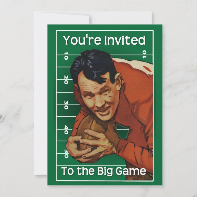 Football Game Invitation (Front)