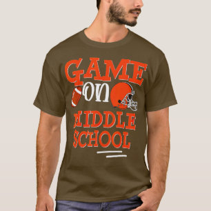Football Game on Middle School Back to School Kid T-Shirt