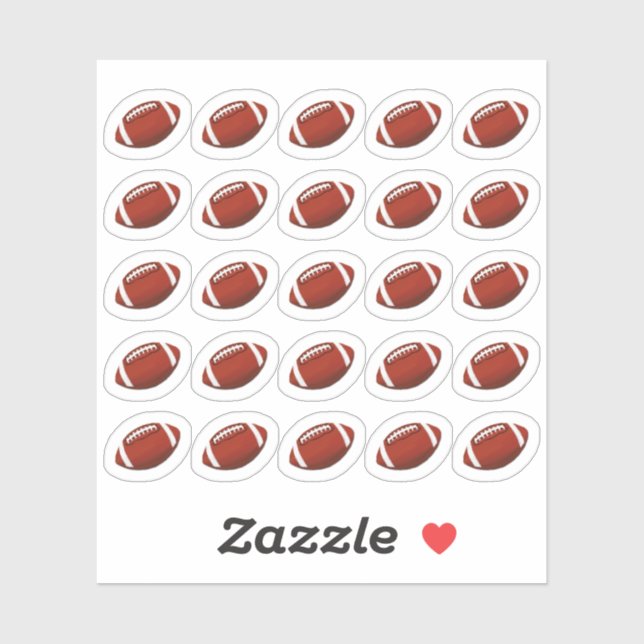 Football Game Sports Practice Planner / Scrapbook Sticker (Sheet)