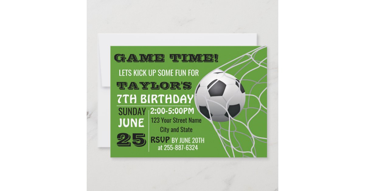 FOOTBALL BIRTHDAY INVITATION Football Invitation Football 