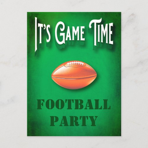 Football Game Watch Party Invitation Postcard