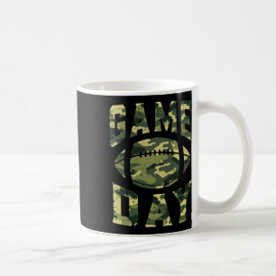 Football Gameday Game Day Camo Flag Patriotic Usa Coffee Mug