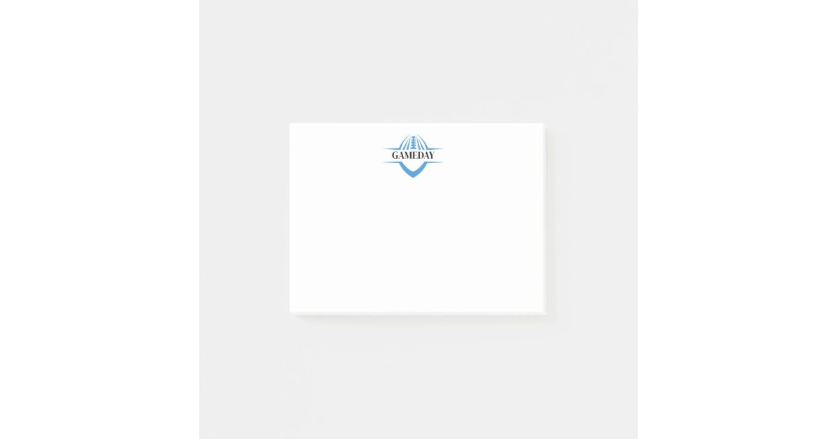Football Sticky Note Football Gameday Notes | Zazzle
