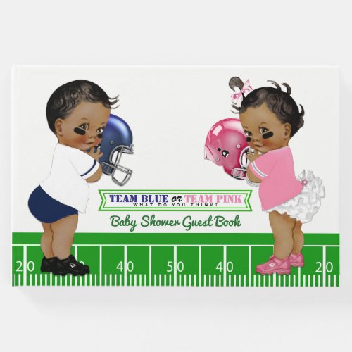 Football Gender Reveal Baby Shower Guest Book