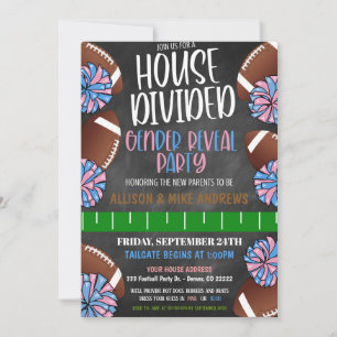 Football Gender Reveal Invitation