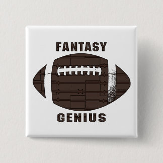 Football Genius by Mudge Studios Pinback Button