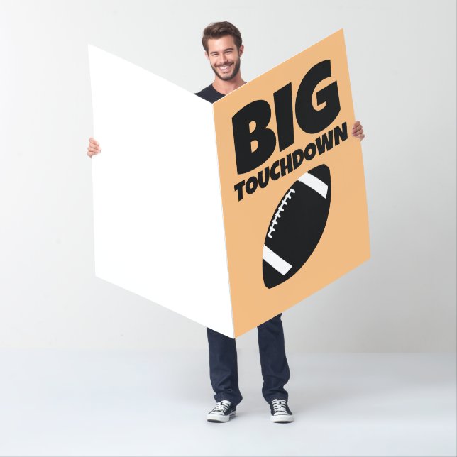 FOOTBALL GIANT 50TH BIRTHDAY PERSONALIZED CARD (In Situ)