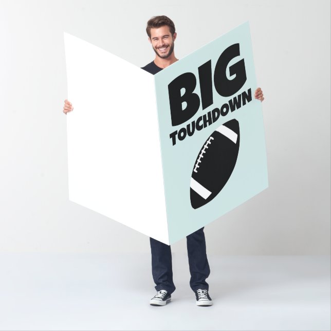 FOOTBALL GIANT BIRTHDAY (ADD THEIR AGE INSIDE)  CARD (In Situ)