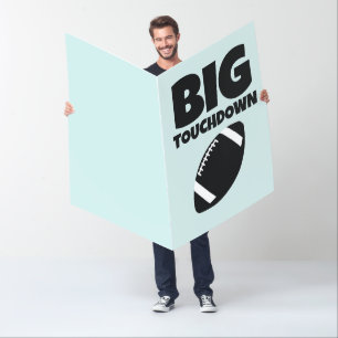 FOOTBALL GIANT BIRTHDAY CUSTOM GREETING CARD