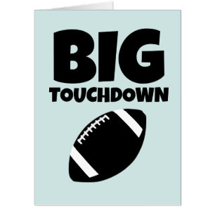 FOOTBALL GIANT BIRTHDAY HUGE PERSONALIZED CARD