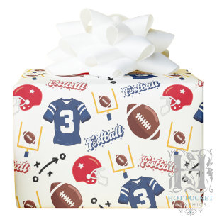 Football Gift Wrapping Paper