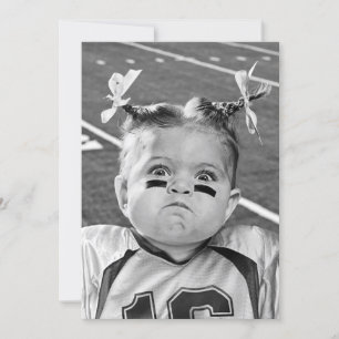 Football Girl Invitation