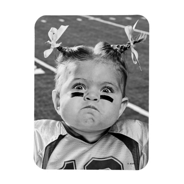 Football Girl Magnet (Vertical)