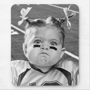 Football Girl Mouse Pad
