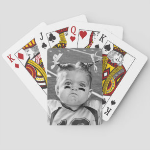 Football Girl Poker Cards