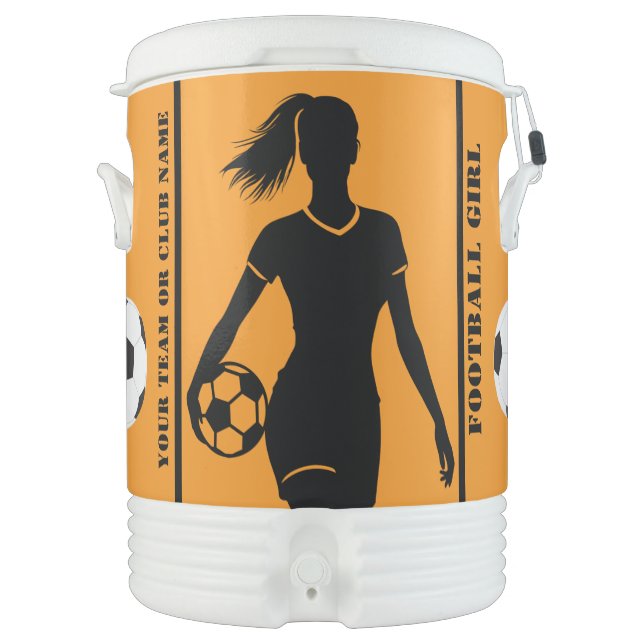 Football Girl Team, Football Sport Club  Beverage Cooler (Front)