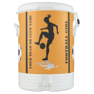 Football Girl Team, Football Sport Club Beverage Cooler