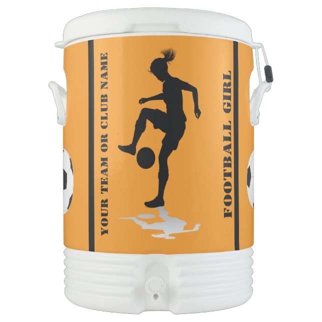 Football Girl Team, Football Sport Club  Beverage Cooler (Front)