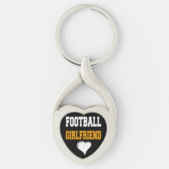 FOOTBALL GIRLFRIEND CUTE GIFT KEYCHAIN (Front)