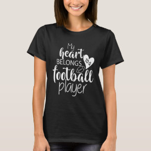 Football girlfriend football boyfriend couples foo T-Shirt