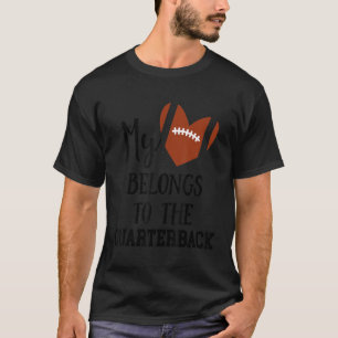 Football Girlfriend  My Heart Belongs To The Quart T-Shirt