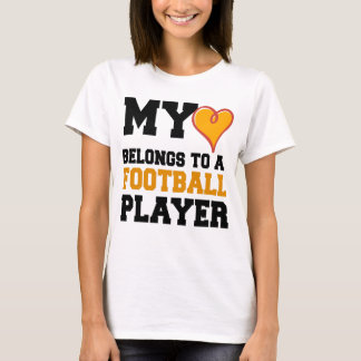 Football Girlfriend T-Shirts & Shirt Designs | Zazzle