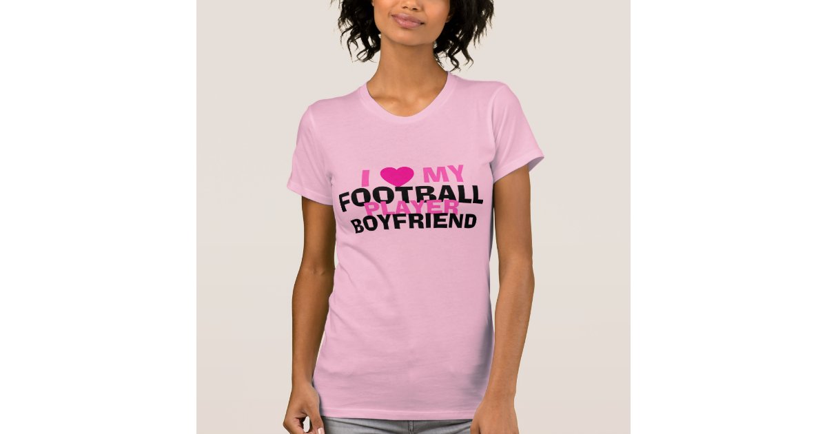Football girlfriend tshirt | Zazzle