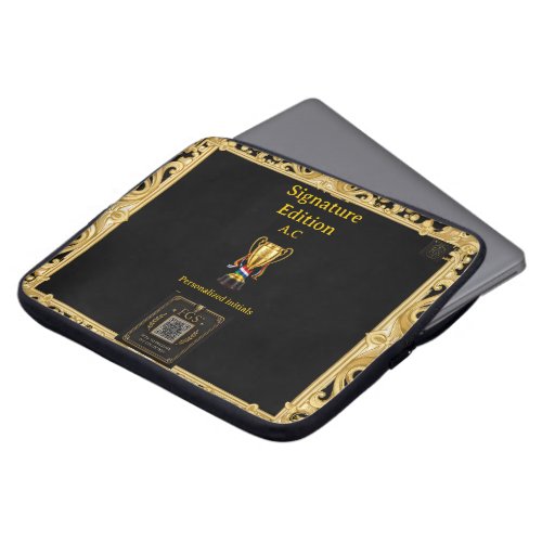 Football Global Stage™ Signature Personalized Ache Laptop Sleeve
