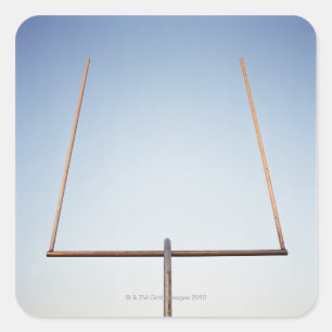 Football Goal Post Square Sticker