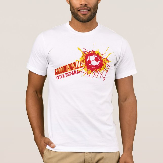 Football Goal Spain ¡Viva España! custom t-shirt (Front)