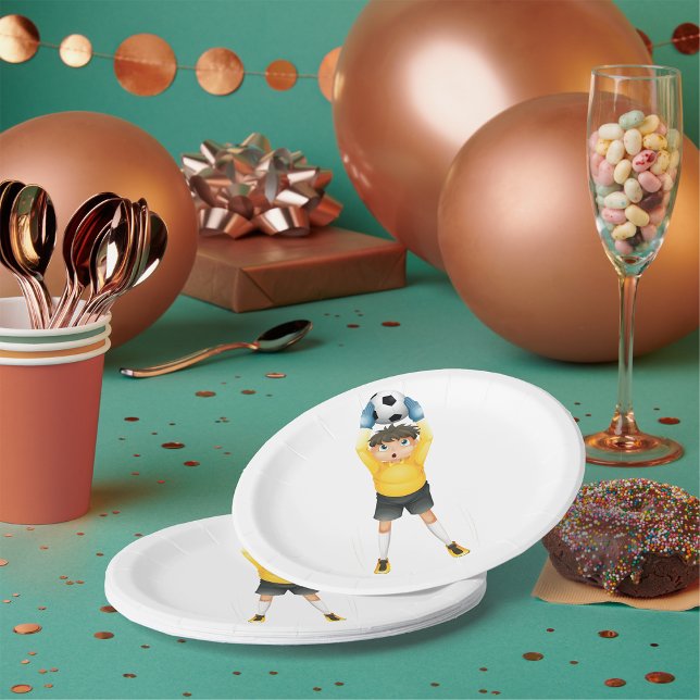 Football Goalie Paper Plates (Creator Uploaded)