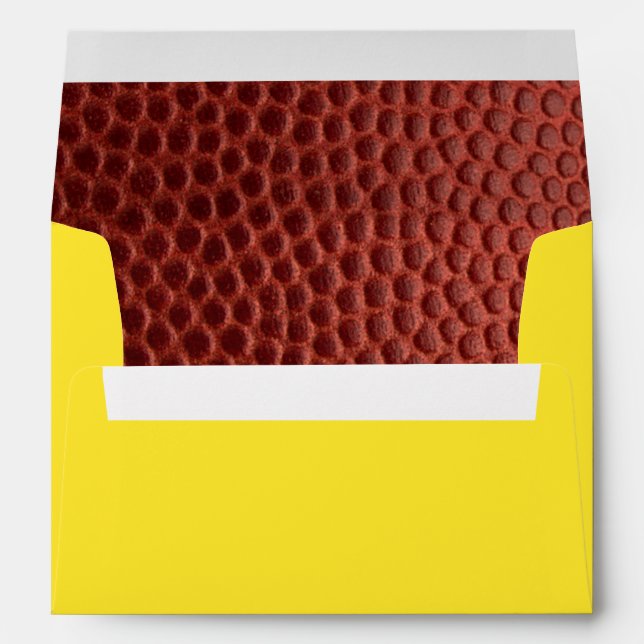Football Gold Personalized Envelope (Back (Bottom))