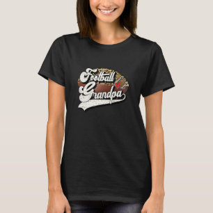 Football Grandpa Vintage Football Family Matching T-Shirt