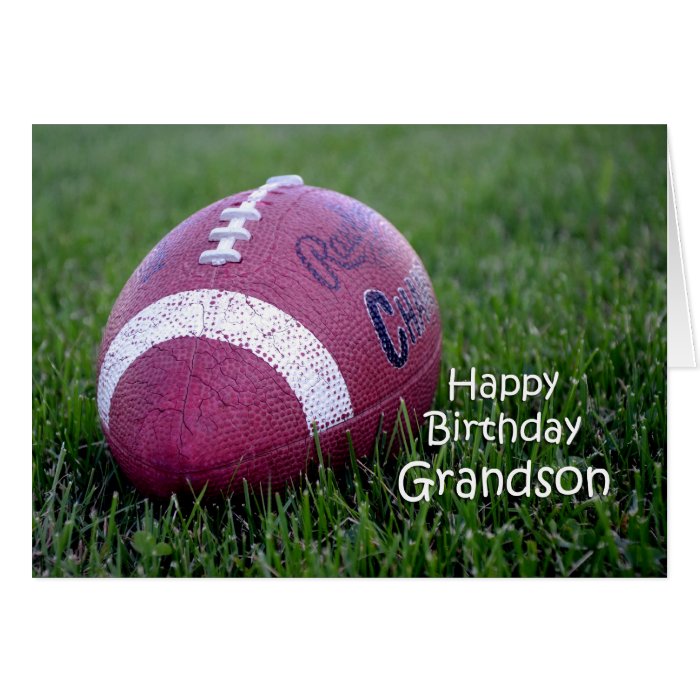 football grandson birthday card zazzle