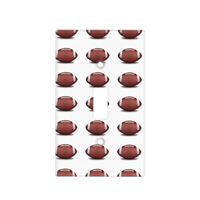 Football Graphic Pattern Light Switch Covers (Front)