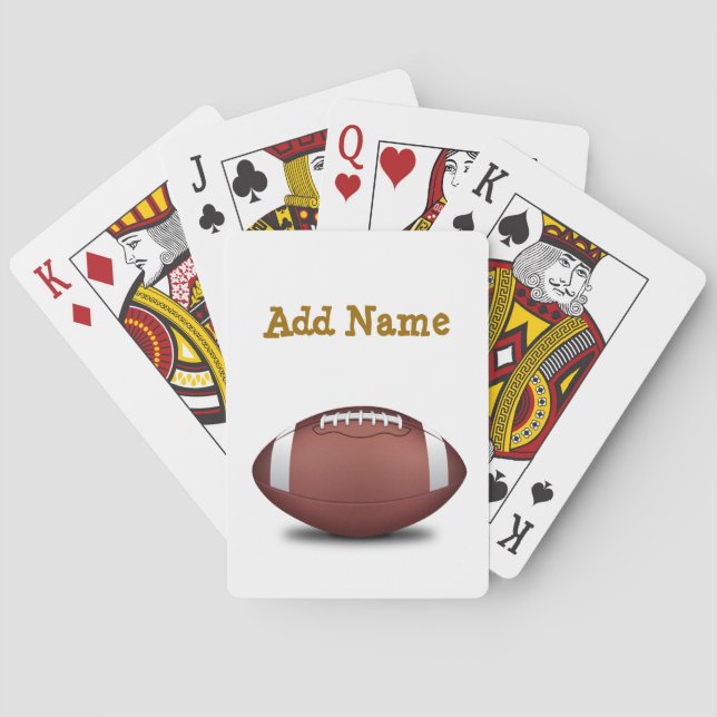Football Graphic Playing Cards (Back)