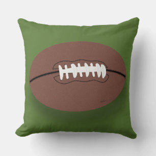 Football Graphic Throw Pillow
