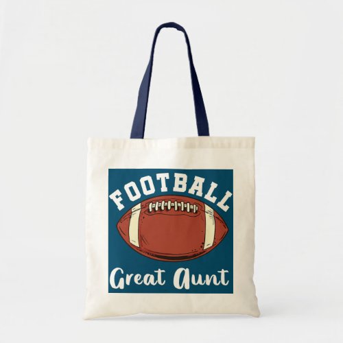 Football Great Aunt Matching Family Football Flag Tote Bag