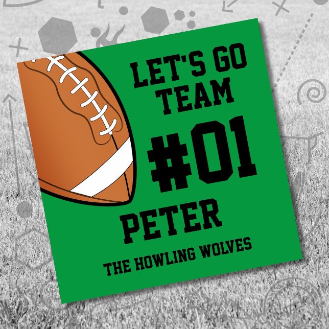 Football Green Black Sports Car Magnet (Creator Uploaded)