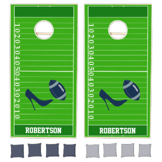 Football Grid Custom Cornhole Set