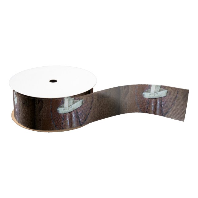 Football Grosgrain Ribbon (Spool)