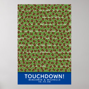 Football Guest Book Poster - 250 Spaces